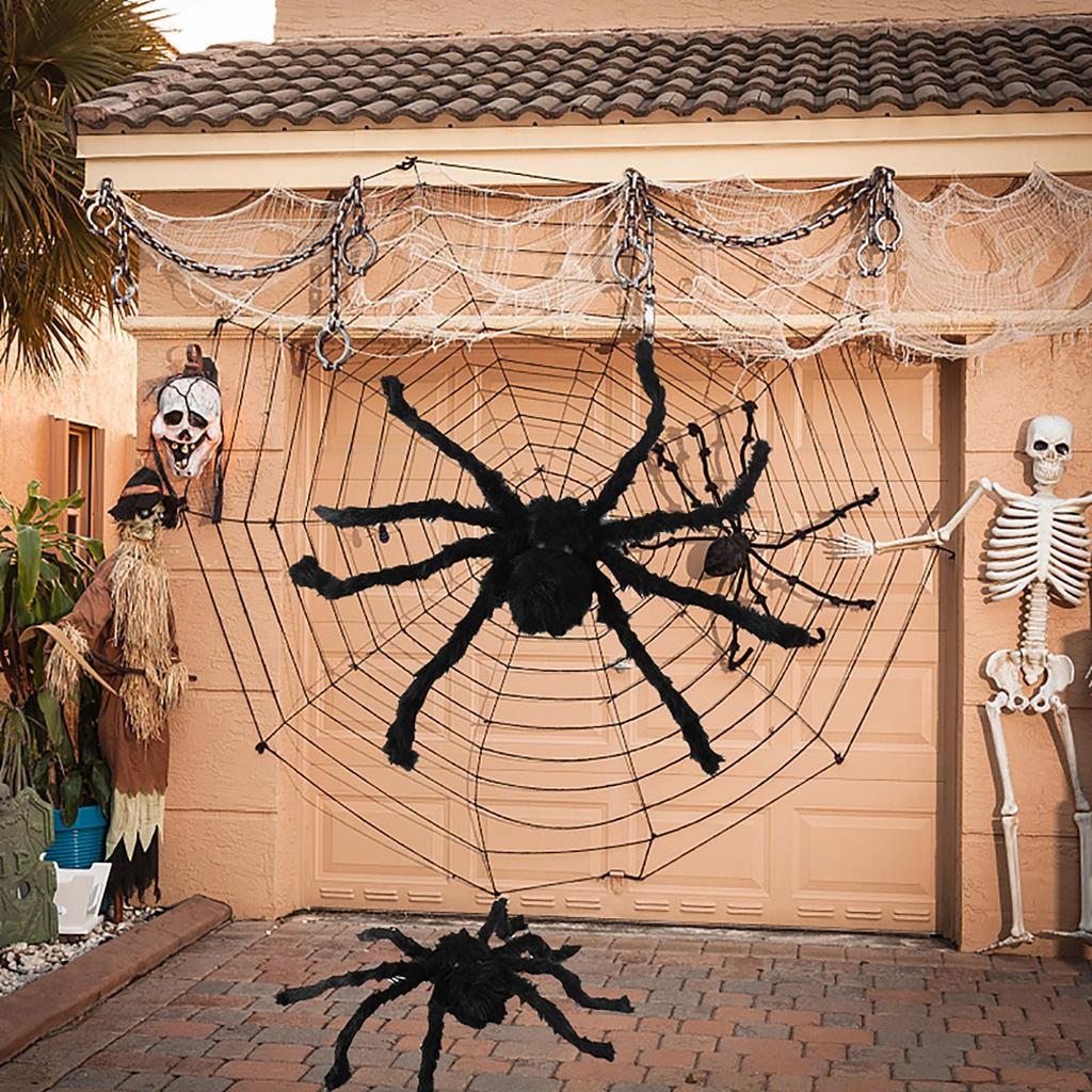Halloween Decoration Fixable Simulation Spider-Web Decorative Props For Home