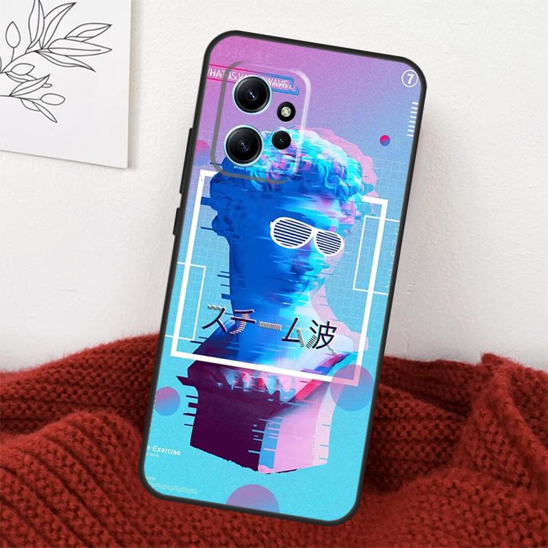 Чехол-статуэтка в стиле ретро-киберпанк «Великая волна» для Xiaomi Redmi Note 14 13 10 11 12 15 Pro Plus Чехол для Redmi 15 14C 12C 10C 13C 15C
