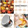 Hamburger Press 4.5" Non-Stick Patty Maker with 100 Wax Papers Heavy Duty Meatball Press for BBQ Veggie Burgers