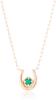 May Birthstone K10 Pink Gold Necklace 112126123105 Pink Gold [Yondo Sea] Women's
