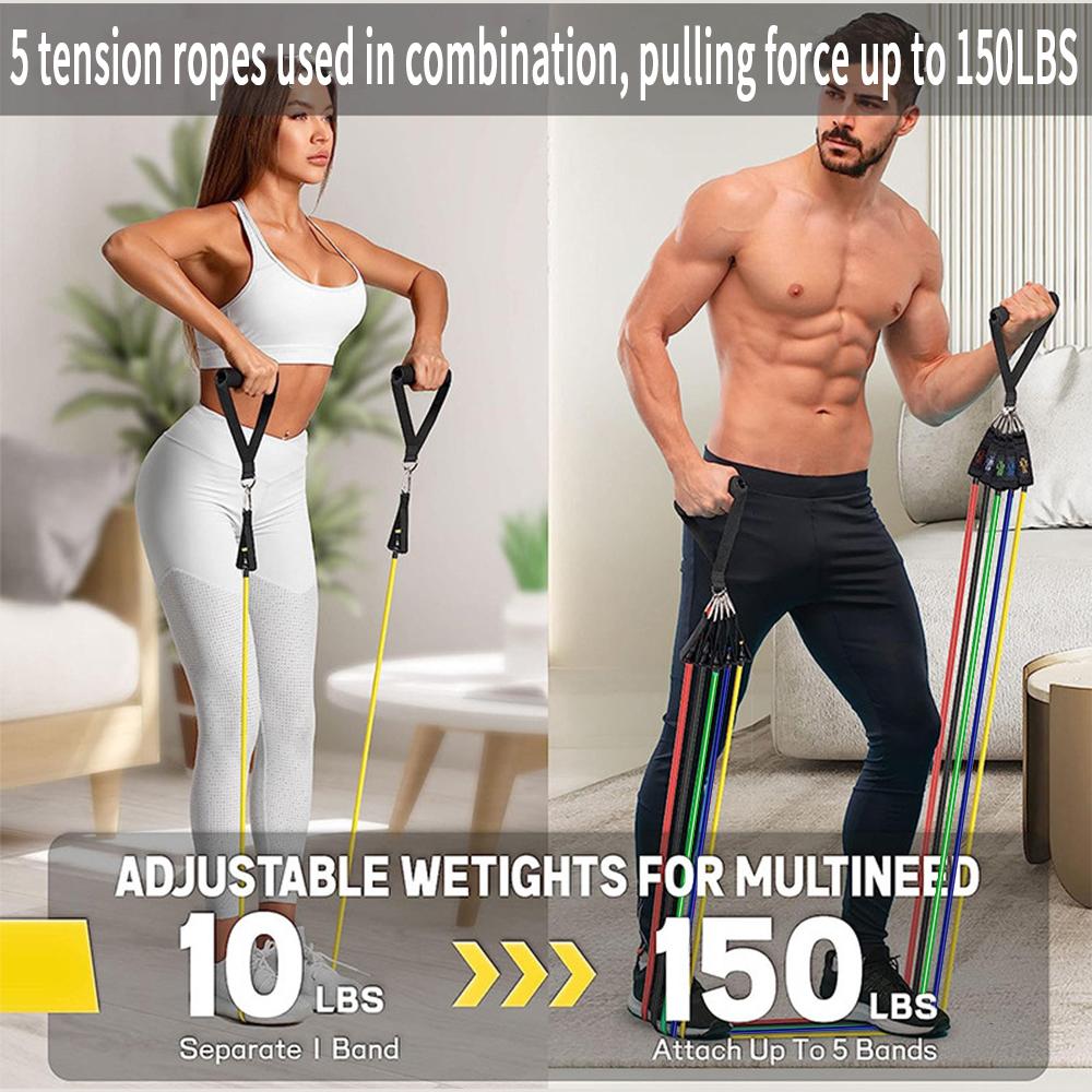 Эспандеры Эспандеры Эспандеры с ручкой для тренировок Портативный фитнес-тренажер Домашний тренажерный зал Оборудование