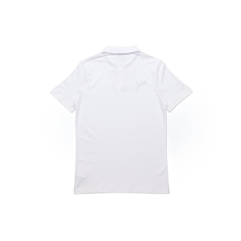 Puma Сплошная повседневная рубашка поло с коротким рукавом, мужские топы, белые 656579-04