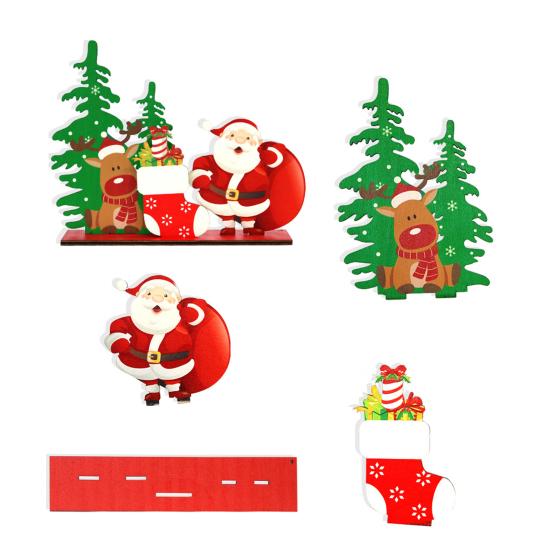 Рождественский знак на стол деревянный снеговик Санта олень елочные украшения веселое рождественское украшение для домашней вечеринки декор своими руками