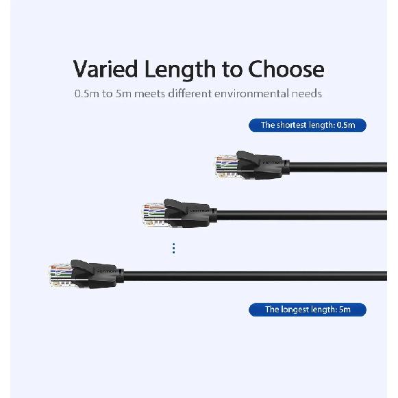 Vention Cat6 Ethernet Cable rj45 Lan Cable CAT 6 Network Patch Cable for Laptop Router PC 0.5m 1.5m 2m 3m 5m RJ45 Ethernet Cable