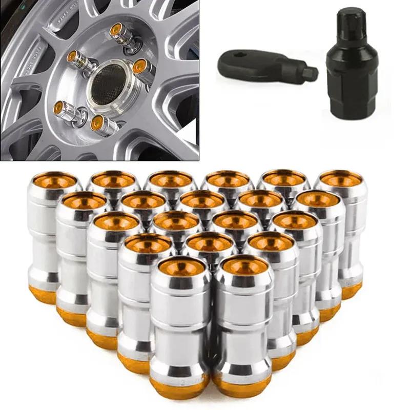 20Pcs Racing Wheel Lug Nuts Aluminum M12x1.5/1.25mm Universal Car Wheel Lug Nut Extended Screw For Toyota Honda Auto Accessori
