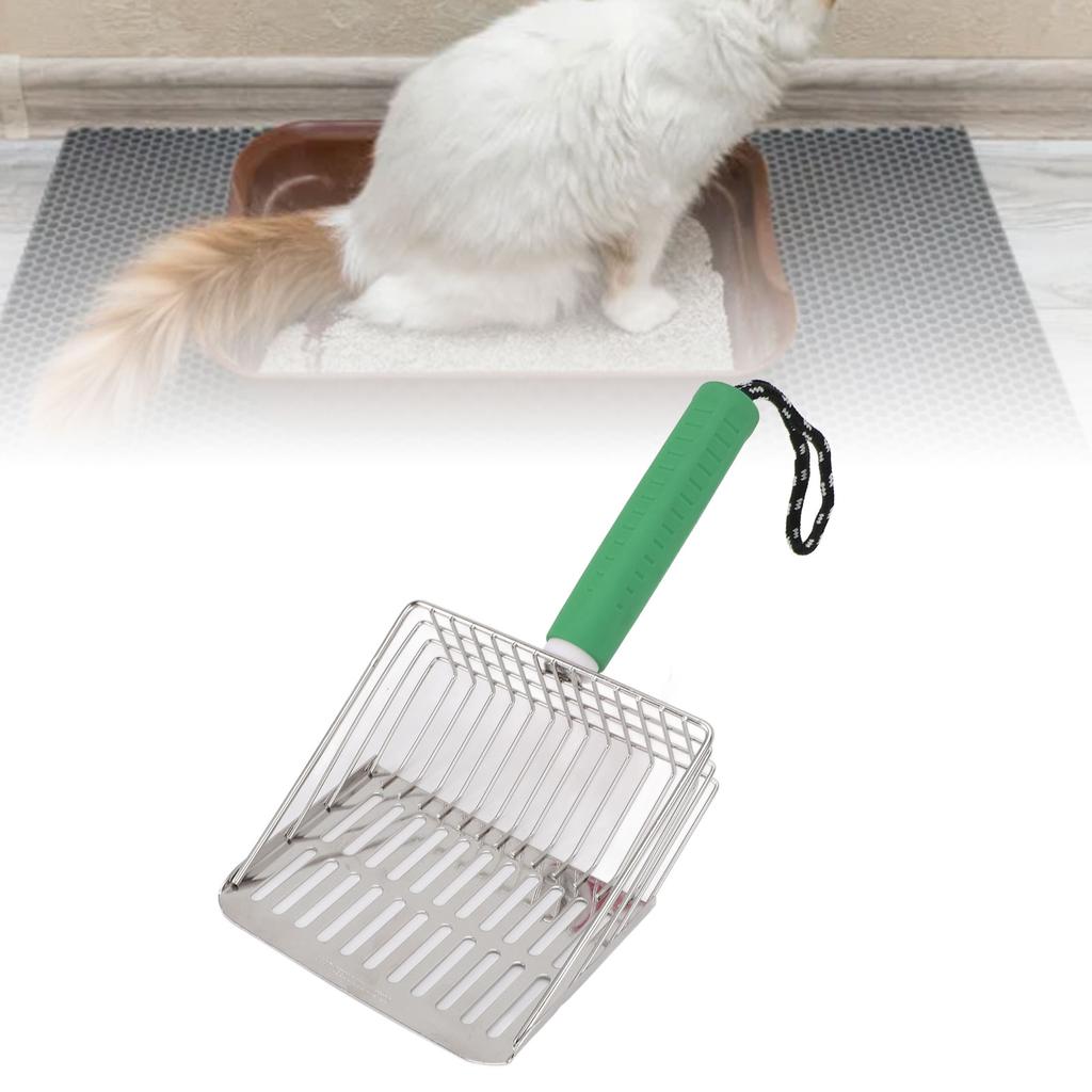Cat Litter Scoop Detachable Handle Cat Litter Shovel Easy To Clean Stainless Steel Poop Scooper for Litter Box