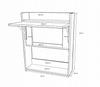 Folding desk white wall desk for office studio living room MK