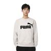 Puma Logo Printed Knit Sports Crewneck Pullover American Vintage Sweatshirt Unisex Sweatshirt Gray 675024-04