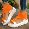 Women Platform Sandals Spring Summer Designer Mesh Breathable Sandals Shallow Comfortable Outdoor Beach Sandals Shoes for Women