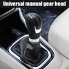 5 Speed Shift Knob, Weighted Manual Gear Shifter Knobs, Leather Gear Shifting Handle, Automotive Manual Universal Transmission, Interior Automatic