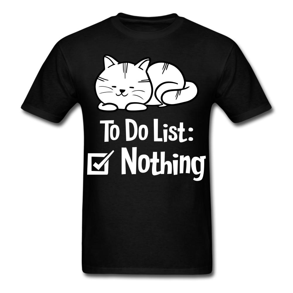 To do list: nothing shirt Lazy Cat Lovers T-Shirt size S-6XL