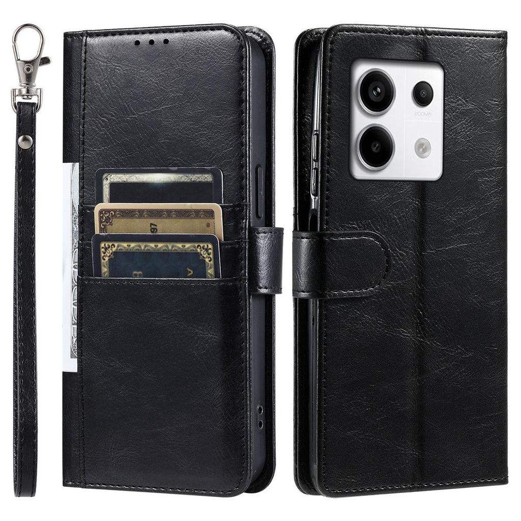 Чехол-книжка из ретро ПУ-кожи для Xiaomi Redmi Note 13 Pro 5G 4G, POCO X6 5G M6 Pro 4G, кошелек с отделениями для карт