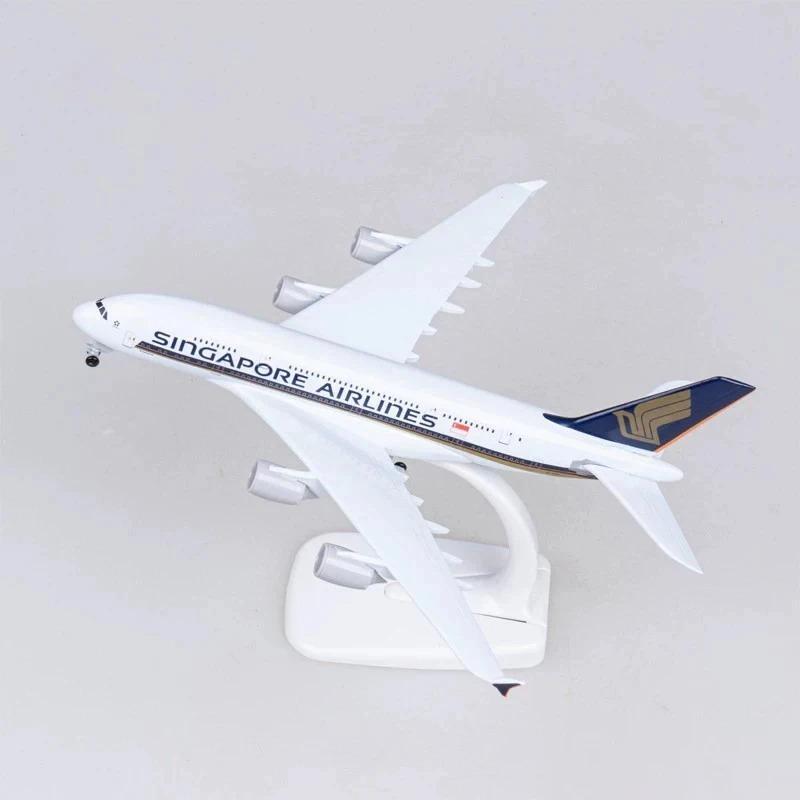 Металлическая модель самолета литье под давлением 16/20 см, Singapore Airlines B777 B747 A380, модель самолета игрушка для демонстрации и коллекции