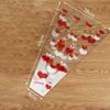 100pcs Rose Bagging Rose Bouquet Wrapping Sleeve Flower Transparent Packaging Wrappers  Christmas
