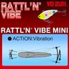 YO-ZURI Воблер для басса Ratlin Vibe Mini Тонущий 40 мм Цвет: Жарко