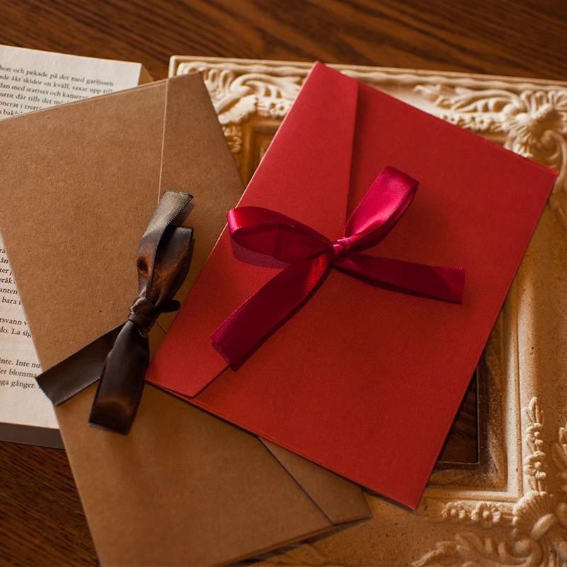 5 шт., красочные ленты, конверты, каваи, бант, подушечки для букв, обложка, пригласительные открытки для свадебной вечеринки, конверты, школьные канцелярские товары