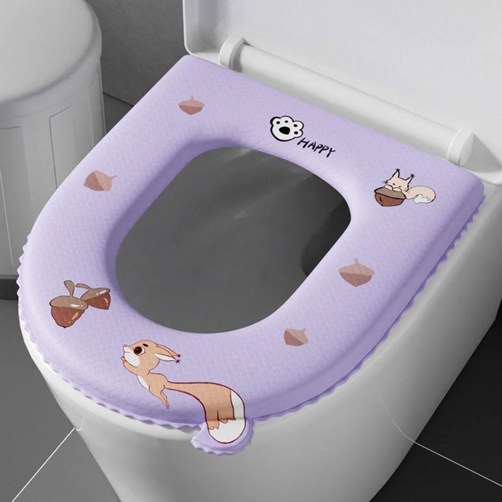 С ручкой милый чехол для унитаза мультяшный коврик для унитаза универсальный коврик для унитаза