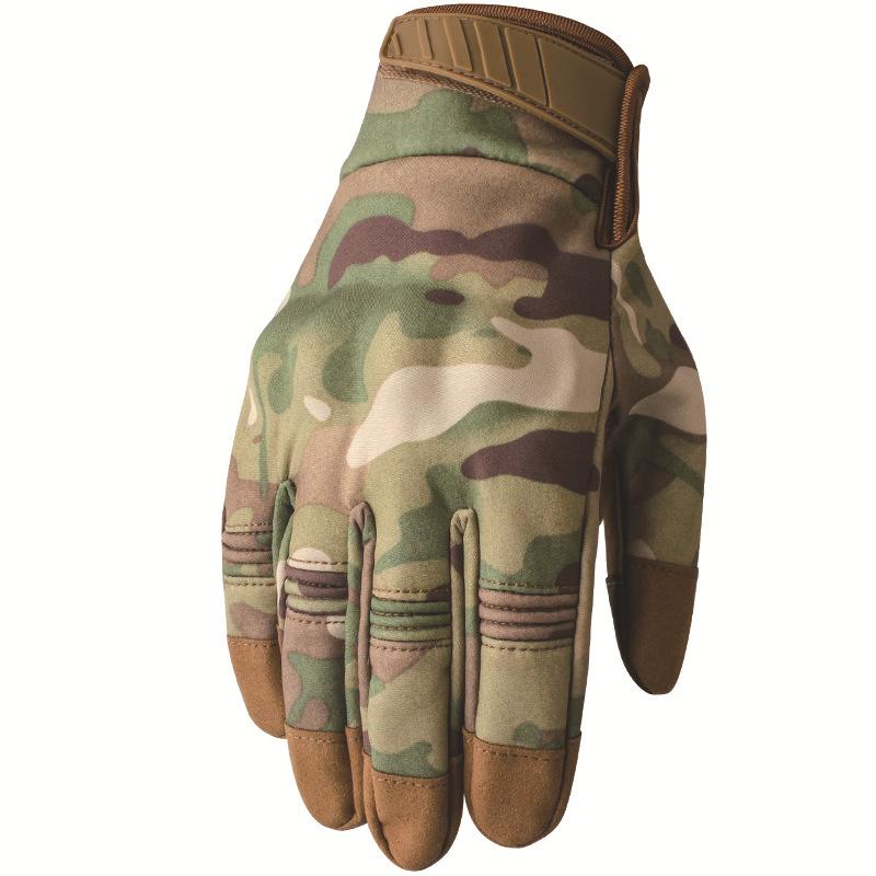 Outdoor Multifunctional Tactical Gloves Touch Screen Motorcycle Riding Warm Windproof Waterproof Camouflage Sports Training Gloves