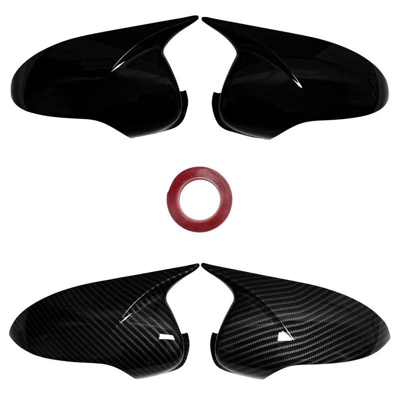 For Mercedes Benz E-Class W211 2006-2008 Car Sticker Rearview Side Mirror Cover Wing Cap Exterior Door Rear View Case Trim ABS