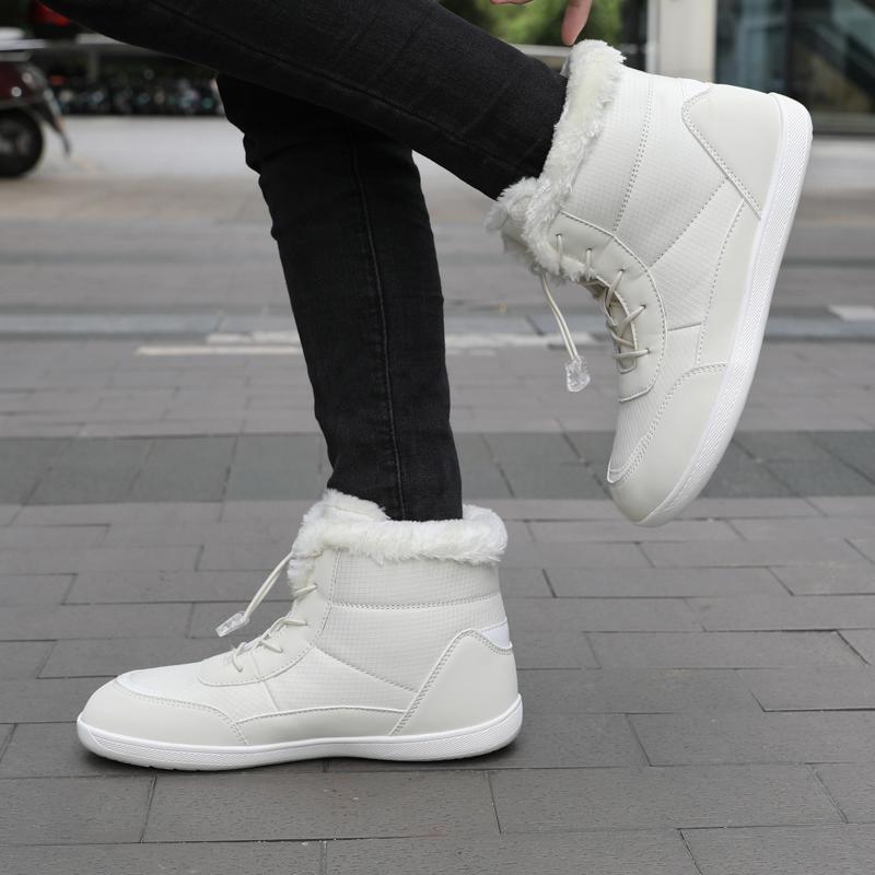 Зимние мужские и женские теплые хлопковые ботинки для защиты от нескользящей погоды