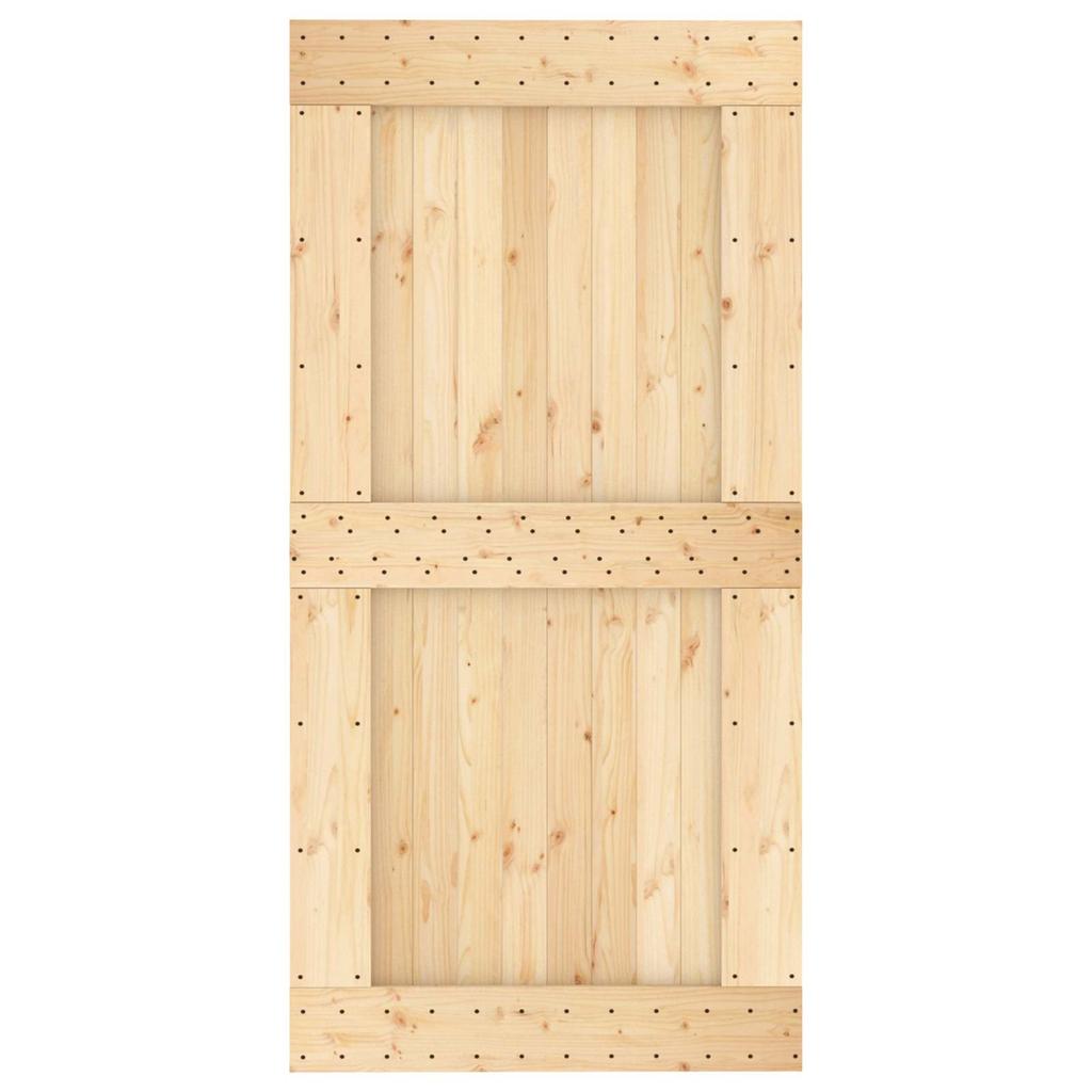 NARVIK Natural Door Solid Pine 100 x 210 cm
