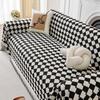 Высококачественное полотенце для дивана в геометрическом стиле INS, шенилл, устойчивый к царапинам, чехол для дивана, всеобъемлющий универсальный чехол, одеяло из ткани