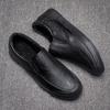 Fashion Round Toe Men's Leather Loafers Shoes Spring and Autumn New In Promotion Social Footwear Offer Luxury Sale Pu Male Casual Shoe