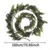 Green Artificial Norfolk Pine Garlands Wall Hanging Simulation Plant  Fireplace Decoration