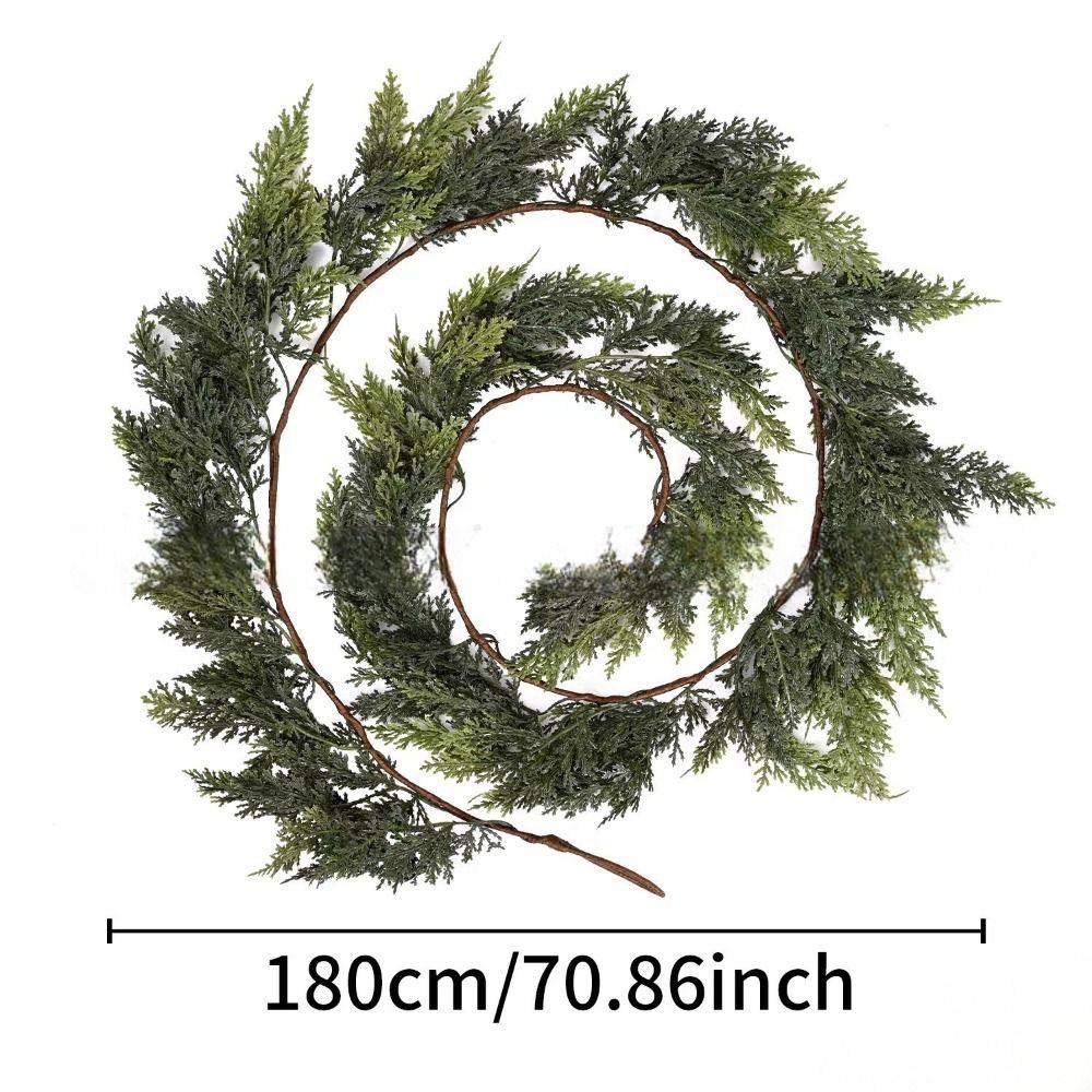 Green Artificial Norfolk Pine Garlands Wall Hanging Simulation Plant Fireplace Decoration