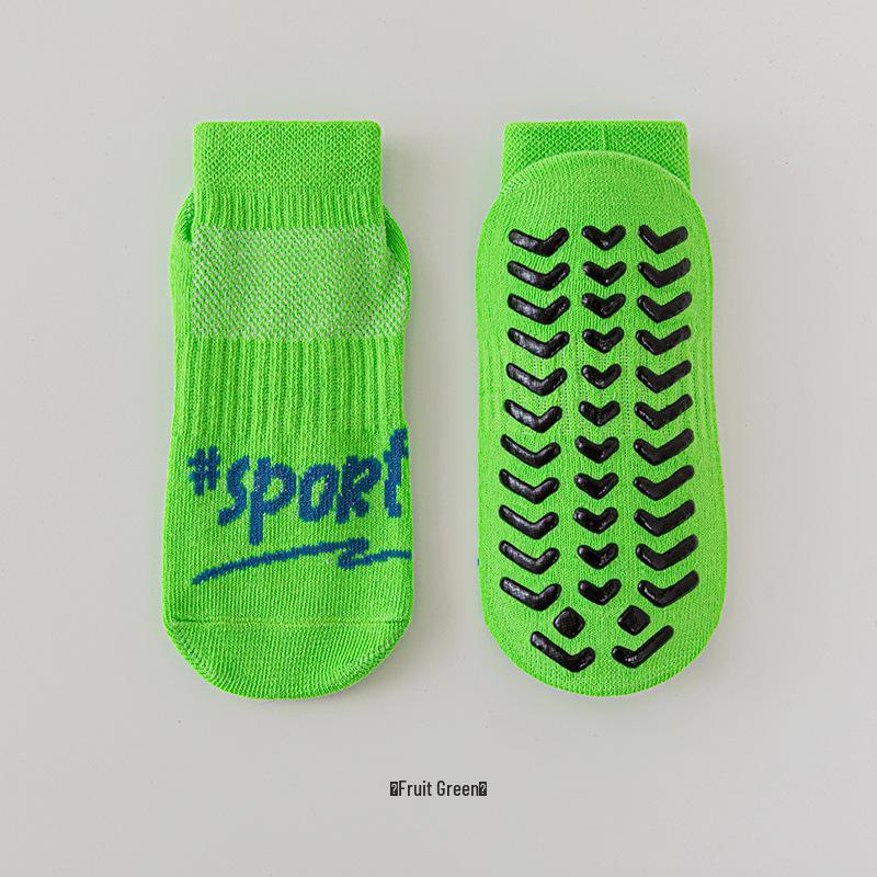 Children's Non-Slip Amusement Park Trampoline Socks, Mesh Breathable Dot Grip Socks, Adult Yoga Socks.