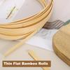 uxcell 7 Rolls of Knitting Bamboo x Basket Weaving Wicker Repair 1mm Thick Thin Bamboo Strips for Basket DIY and Chandeliers Strips, 0.39" 10ft,