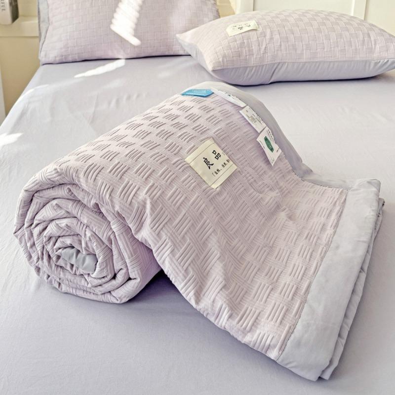 Новое одеяло Ся Лян из соевого волокна класса А, одеяло для кондиционера, одинарное, двуспальное, машинная стирка, летний тонкий комплект из четырех предметов