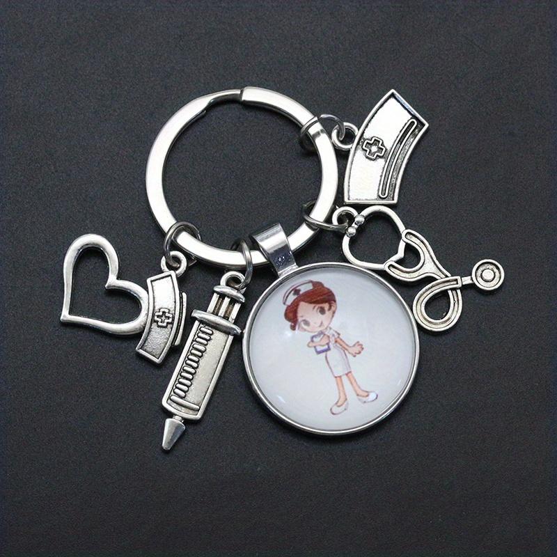 Подвеска-брелок для медсестры на медицинскую тематику - аксессуар для сумки с драгоценными камнями для медицинских работников