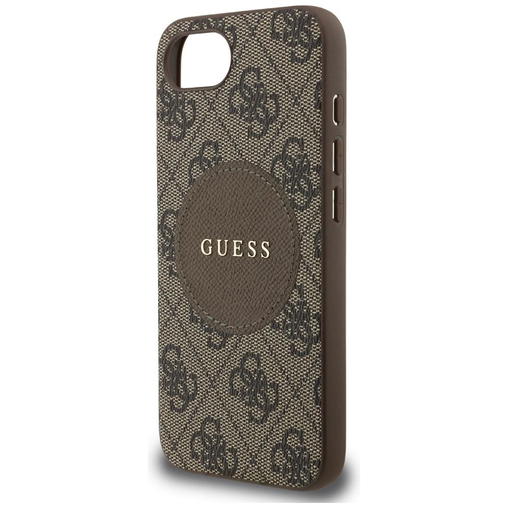 Etui do iPhone 16 Guess MagSafe Brązowe