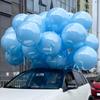 2 шт. Круглые Белые Шары 36 Дюймов Латексный Шар Уличные Гигантские Шары Для Свадьбы Невесты Дня Рождения