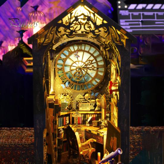 1 комплект DIY книжный уголок комплект реалистичный гладкий край точно вырезанный легко собрать воображение развитие кукольный домик 3D DIY книжный уголок полка вставка декор