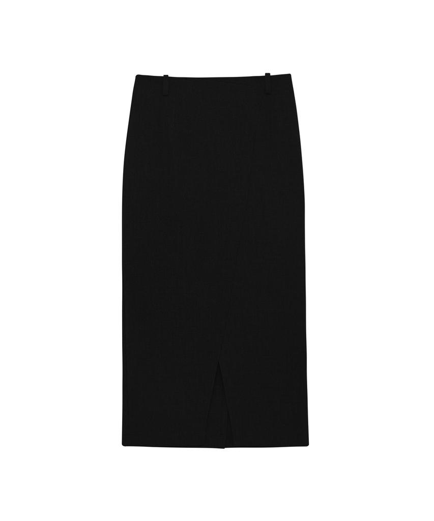 Hye Young Kim Cord Set Tailored H-Line Maxi Skirt - Black