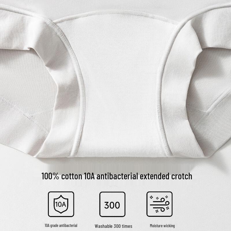 LANGSHA Женские боксеры из 100% хлопка с высокой посадкой, 3 шт.