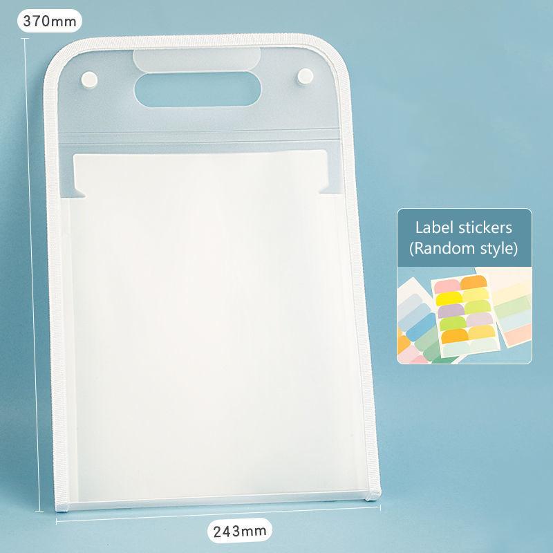 13 Pocket File Folders Portable A4 Letter Size Macaron Color Accordian Document Organizer For Classroom Office Home Storage