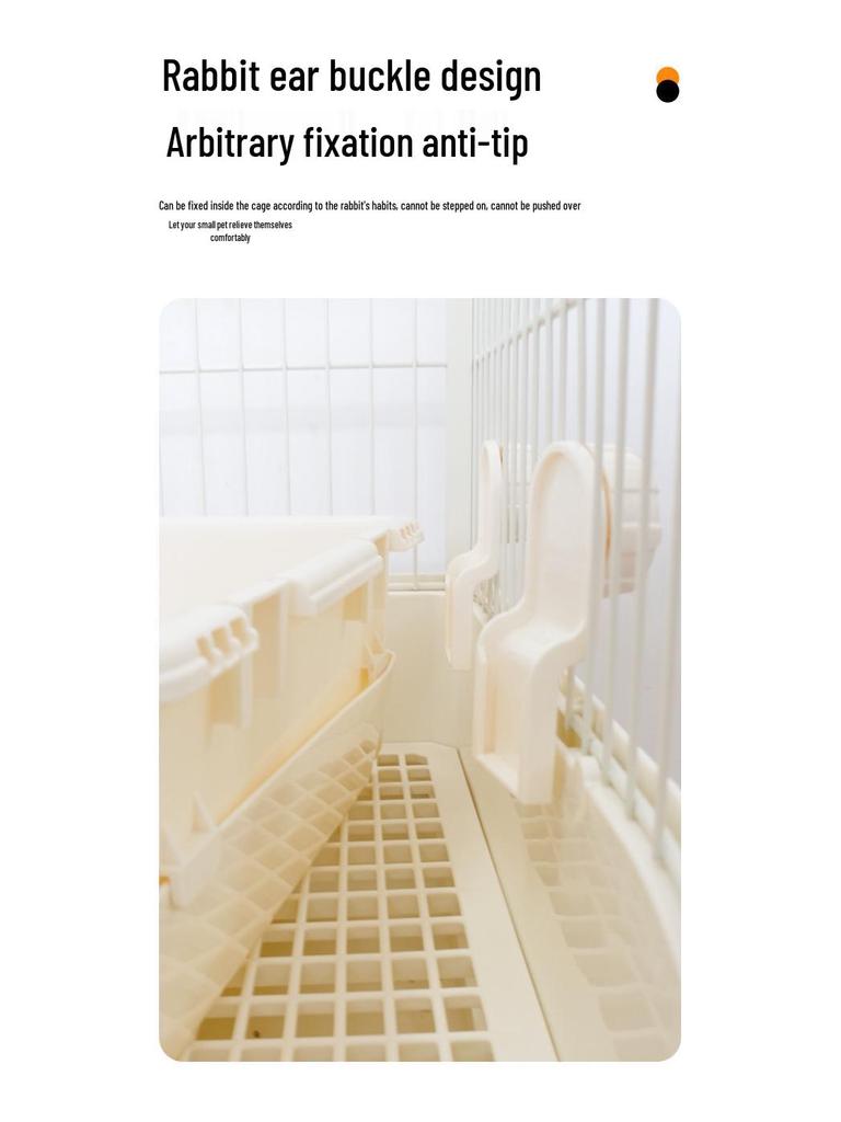 Umi Rabbit Litter Box: Large/Medium, Three-Rain Design, Extra Large, Anti-Tipping, Anti-Splash Urine Control Rabbit Toilet.