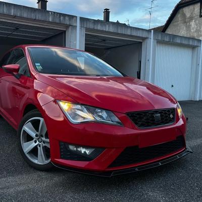 Накладка на передний бампер автомобиля Диффузор Сплиттер Для Seat Leon 3 MK3 MK3.5 2012-2019 Обвесы Тюнинг АБС Спойлер Глянцевый Черный Аксессуары