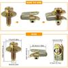 10/20/30Pcs Self-tapping Screw Fasteners Metal U-shaped Clamp Holder Car Engine Cover Splash Shield Bumper Fender Liner Fastener