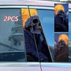 2 шт. Большой готический череп наклейка на автомобиль Декаль Хэллоуин Стайлинг автомобиля Стойка B Центральная стойка Накладка Защита двери и окна