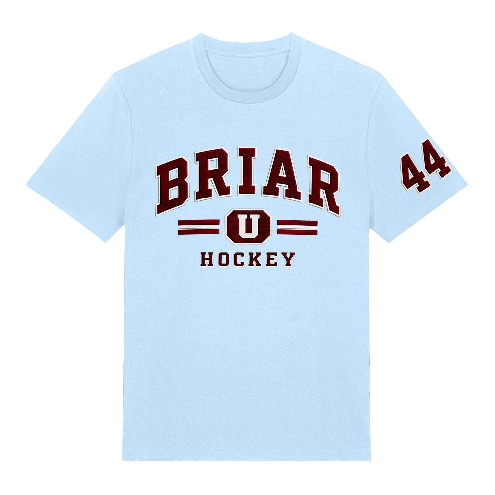 BRIAR HOCKEY 44 Футболка Вне кампуса Романтика хоккея Книжная футболка Летняя Высокое качество Короткий рукав Женщины Мужчины Чистый хлопок Одежда Y2K