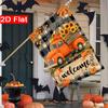 2D Flat - 2D Flat Happy Thanksgiving Autumn Welcome Truck Garden Flag_3-28X40 Inches Outdoor Garden Flag Double-Sided Home Decoration Courtyard Decora