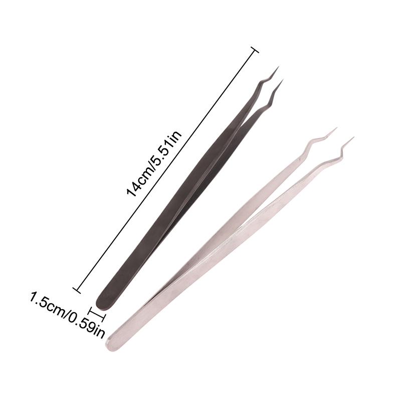 Разработанный прецизионный изоляционный пинцет для наращивания ресниц Стратегический угол открытия челюстей Разделитель пинцетов для наращивания ресниц