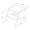 Small kitchen helper Moon - natur wood