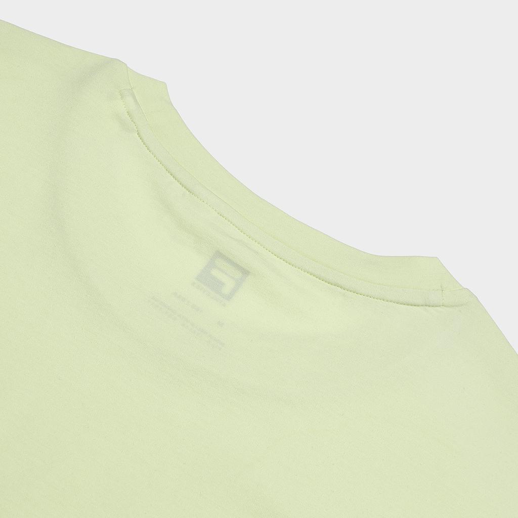 Fila 2023 Autumn New Woven Short Sleeve Shirt Round Neck Outdoor Sports Top Women Tops Sweet-Buckwheat A11W331111F-YE