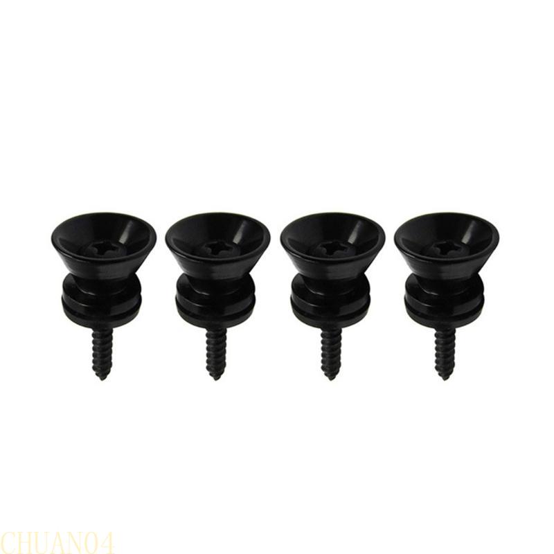 A1A2 4Pcs Metal Heavys Duty Guitar Strap Lock End Pin Replacement Guitar Straplock Button Tail Pin Strap Retainer