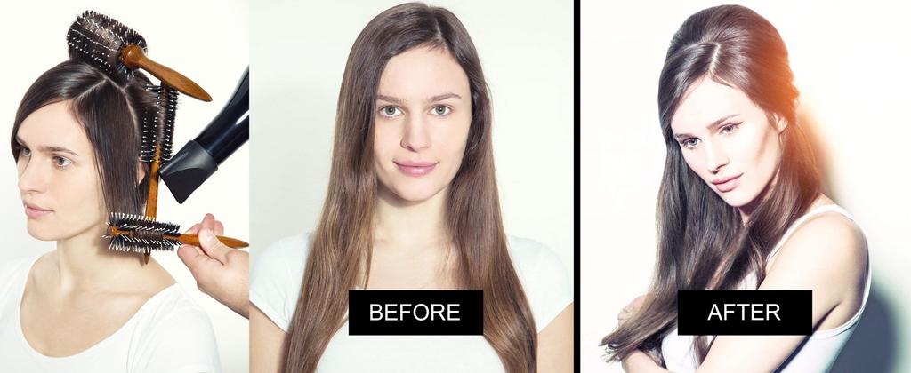 Round Boar Bristle Hair Brush 9027